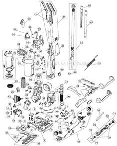 Page A Diagram and Parts List for M091900  Dirt Devil Upright Vacuum